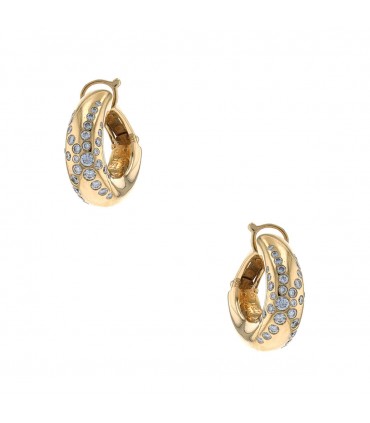 Chaumet Anneau Feu d’Artifice diamonds and gold earrings
