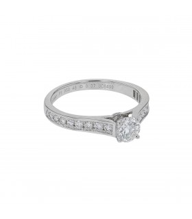 Bague Cartier Solitaire 1895 - Certificat GIA 0,37 ct G VS2