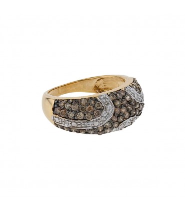 Diamonds and gold ring