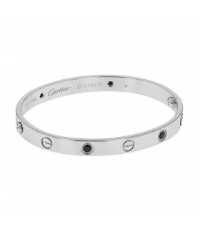 Bracelet Cartier Love 4 Diamants Noirs Taille 17