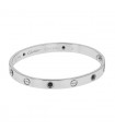 Bracelet Cartier Love 4 Diamants Noirs Taille 17