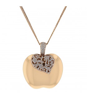 Tabbah Pomme diamonds and gold necklace
