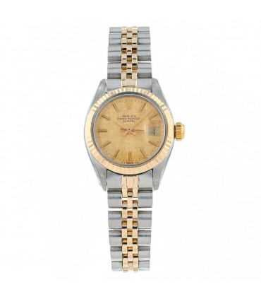 Rolex Date stainless steel and gold watch Circa 1977