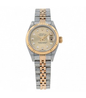 Rolex DateJust stainless steel, gold and diamonds watch