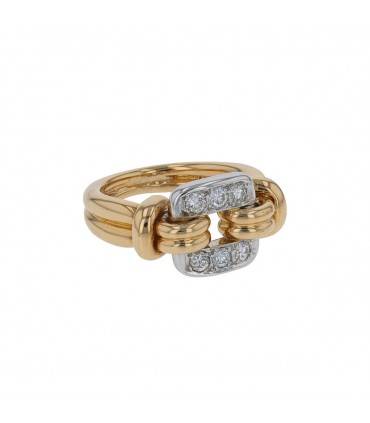 Hermès diamonds and gold ring