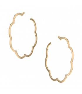 Chanel Camélia gold earrings