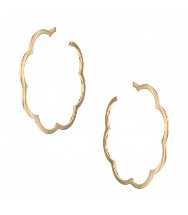 Chanel Camélia gold earrings