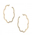 Chanel Camélia gold earrings