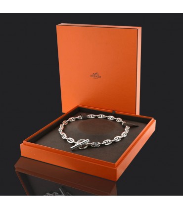Hermès Chaîne d’Ancre silver necklace