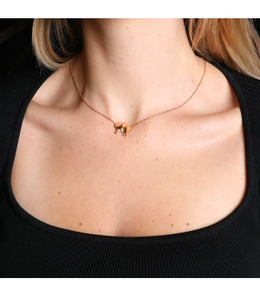Cartier Caresse d’Orchidées diamond and gold necklace