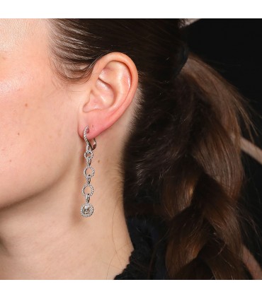 Boucles d’oreilles or et diamants