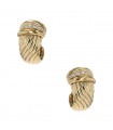 O.J. Perrin diamonds and gold earrings