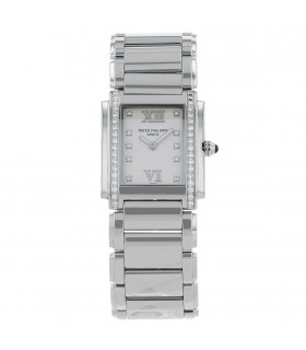 Patek Philippe Twenty-4 stainless steel and diamonds watch