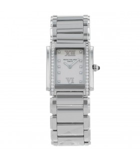 Patek Philippe Twenty-4 stainless steel and diamonds watch