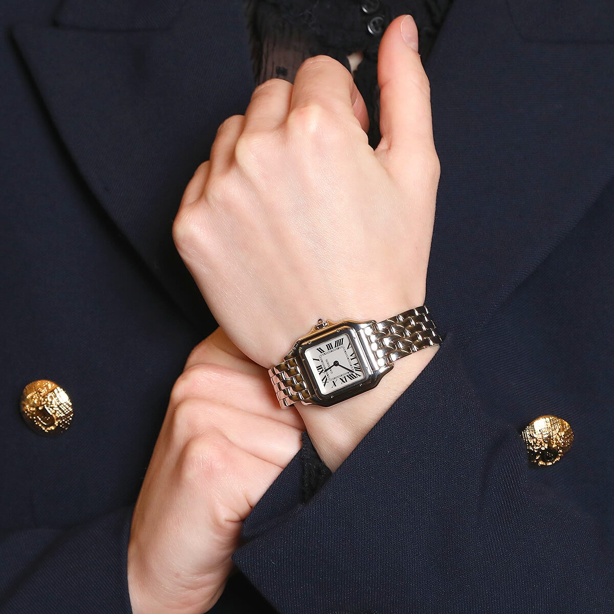 Panthère de cartier watch mini 2025 steel