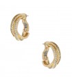 Cartier Trinity diamonds and gold earrings