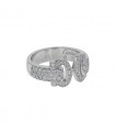 Cartier Double C diamonds and gold ring