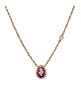 Boucheron Serpent Bohème diamond, garnet and gold necklace