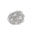 Chanel Perles Matelassé, diamonds, cultured pearls and gold ring