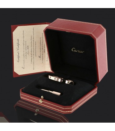 Cartier Love natural gems and gold bracelet Size 16