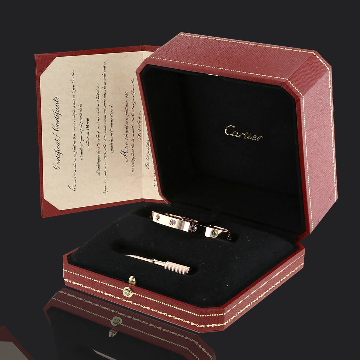 Aldo Cipullo for Cartier Circa 1970 18 Karat Yellow Gold Love Bracelet |  Kodner Auctions