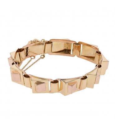 Gold tank bracelet