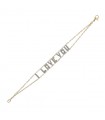 Diamonds and gold bracelet