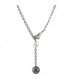 Cartier diamonds, cultured pearls and 18k gold necklace