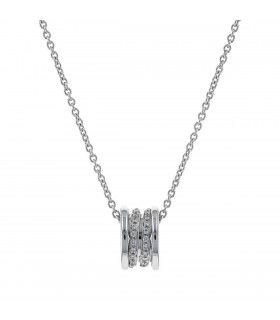 Bulgari B.Zero 1 diamonds and gold necklace