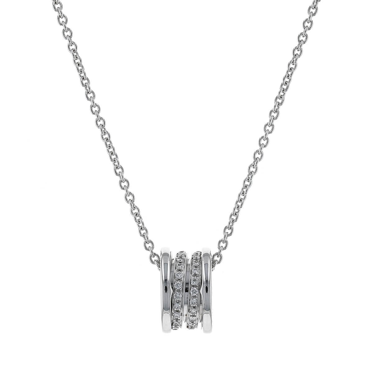 Bulgari B.Zero 1 diamonds and gold necklace
