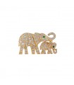 Cartier Eléphant emeralds, diamonds and gold brooch