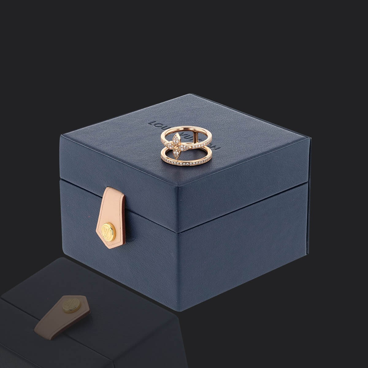 Louis Vuitton Monogram Idylle Blossom Ring Gold with Diamond