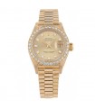 Rolex DateJust diamonds and gold watch Circa 1992