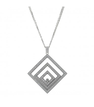 Chopard Happy Spirit diamonds and 18k gold necklace