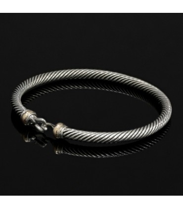 David Yurman Cable Classic gold and silver bracelet