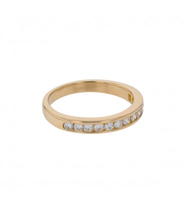 Diamonds and gold ring