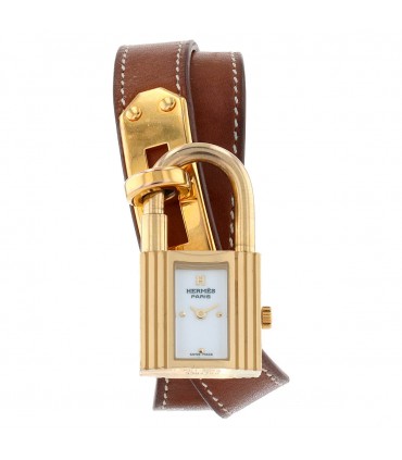 Hermès Kelly gold plated watch