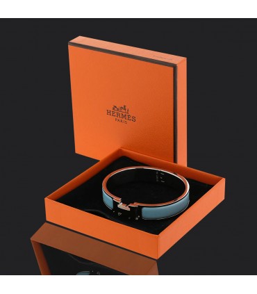 Hermès Clic H steel bracelet