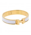 Hermès Clic H gold plated bracelet