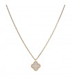 Van Cleef & Arpels Sweet Alhambra mother of pearl and gold necklace