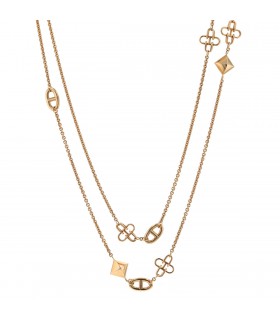 Hermès gold necklace