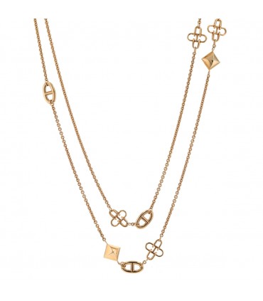 Hermès gold necklace