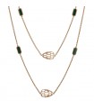 Bulgari Serpenti malachite and gold necklace