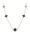 Louis Vuitton Blossom malachite, diamonds and gold necklace