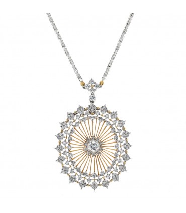 Buccellati diamonds and 18k gold necklace