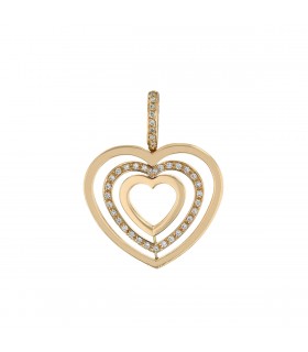 Poiray diamonds and gold pendant