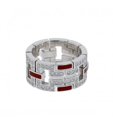 Cartier Baiser du Dragon diamonds, enamel and 18k gold ring