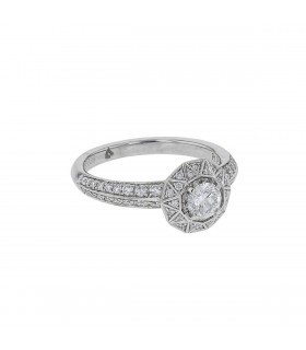 Boucheron Etoile de Paris diamonds and platinum ring