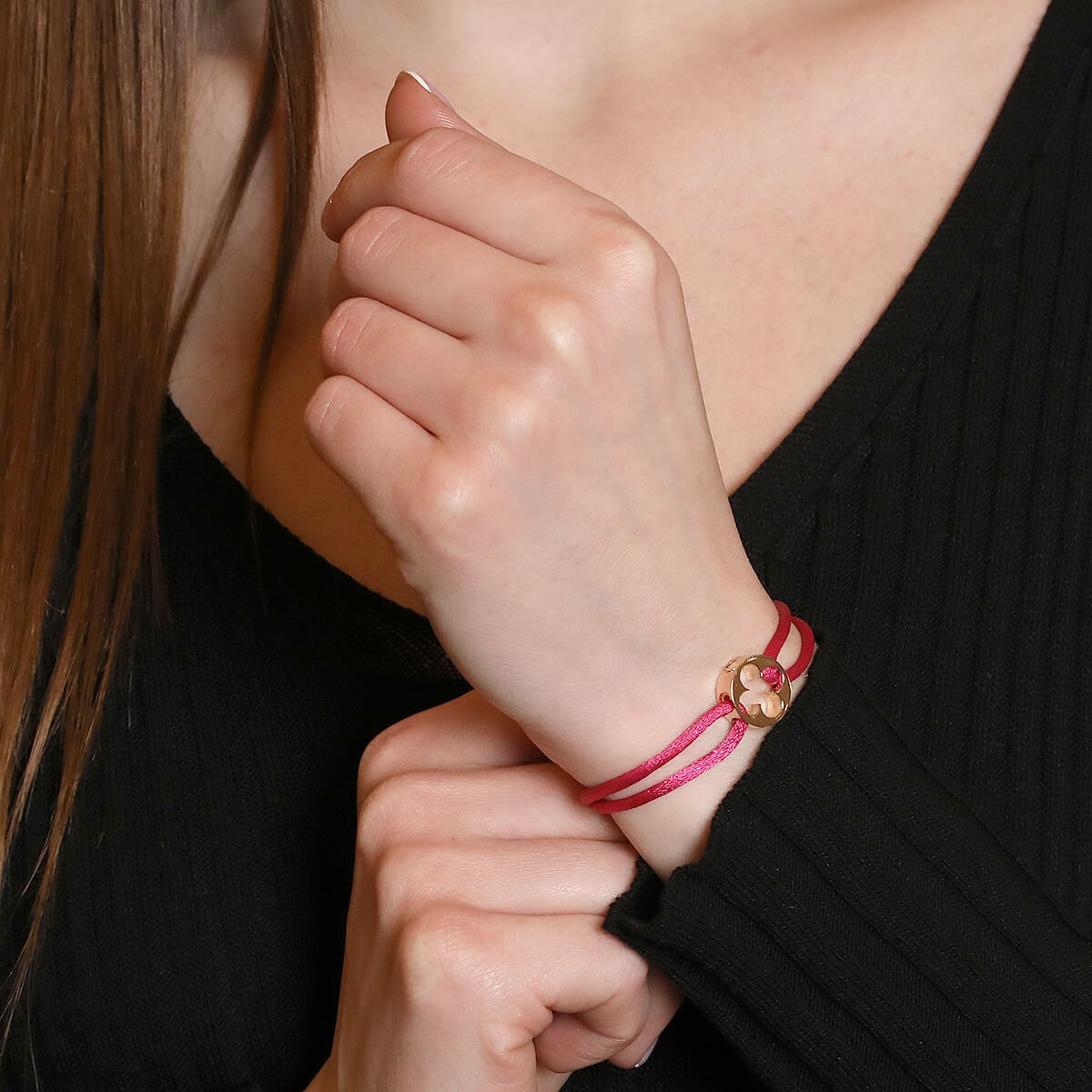 Louis Vuitton Red 18K Empreinte Bracelet