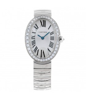 Cartier Baignoire diamonds and gold watch